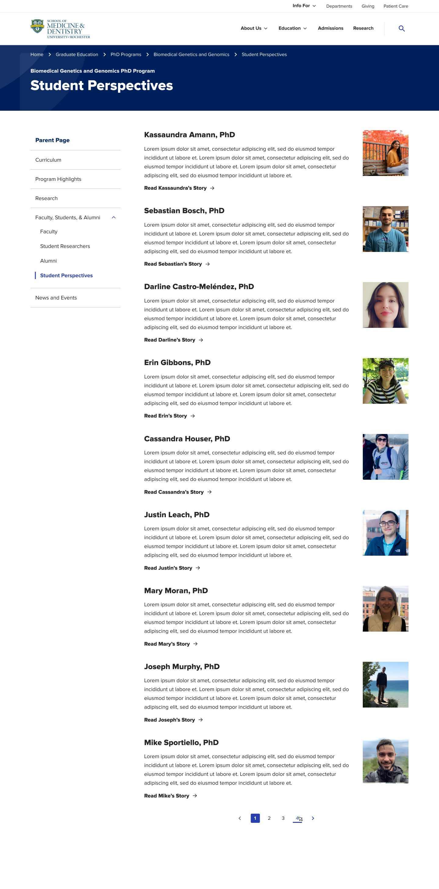 After: After: a scannable, photo-forward feed with previews and pagination.